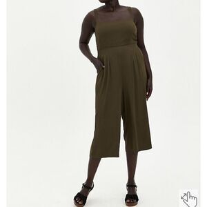 Torrid Green Pinafore Jumpsuit